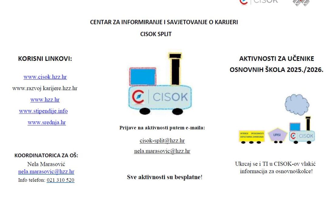 Profesionalno usmjeravanje učenika osmih razreda u odjelu za profesionalno usmjeravanje i obrazovanje